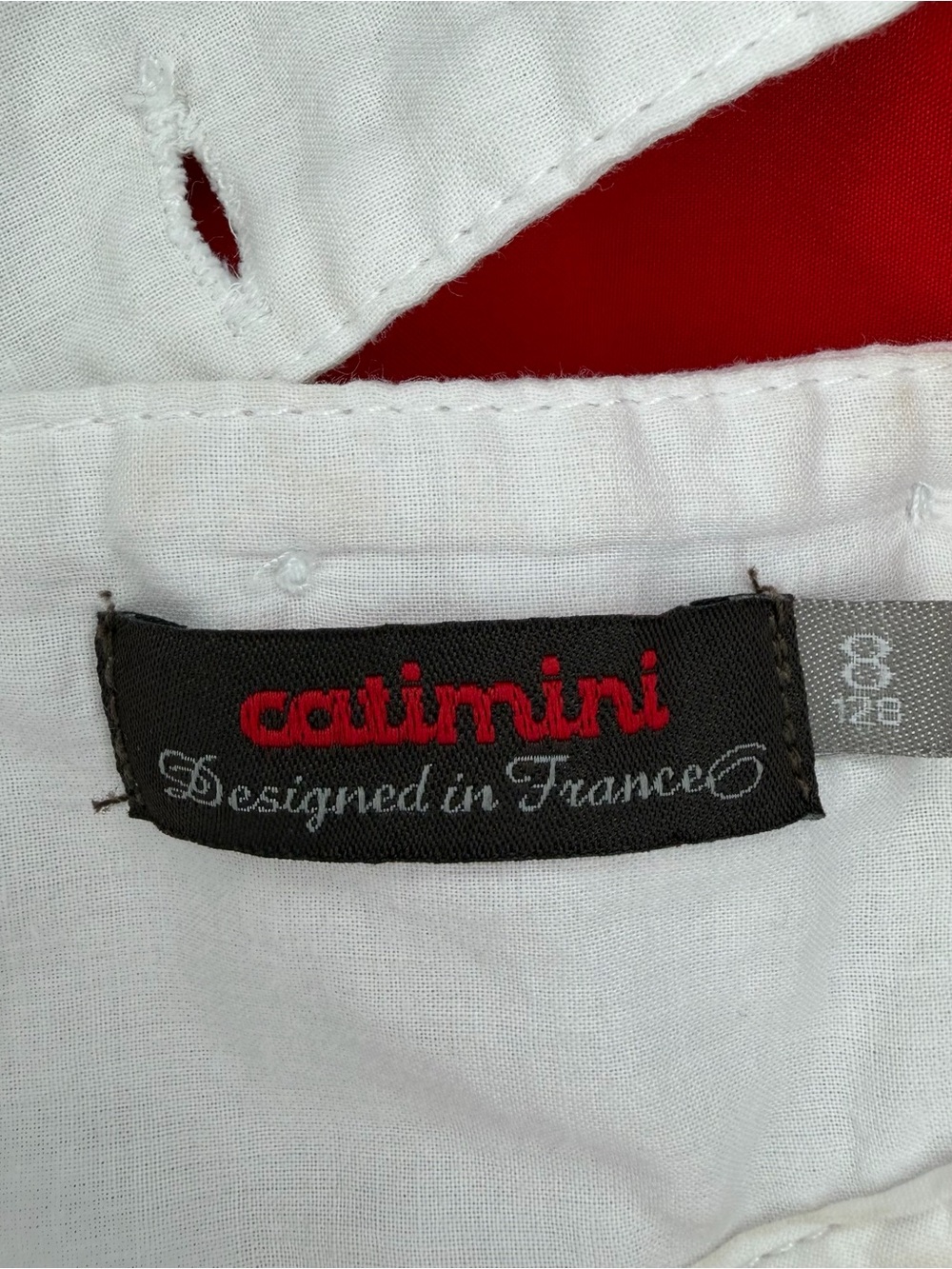 Catimini Girls Floral Pleated Embroidered Sleeveless Dress Sz 8 Pink Colorful - Picture 7 of 9